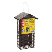 Stokes Select 38129 Suet Buffet Bird Feeder, Solid Steel, 12.3 in H, Pack of 2 