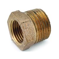 Anderson Metals 738110-0602 Reducing Pipe Bushing, 3/8 x 1/8 in, Male x Female, 200 psi Pressure, Pack of 5 