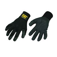 CAT CAT017400J Protective Gloves, Jumbo, Knit Wrist Cuff, Cotton/Polyester Glove, Black 