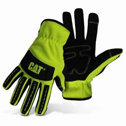 CAT CAT012250M Utility Gloves, Mens, M, Open Cuff, Spandex, Green 