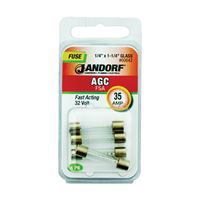 Jandorf 60642 Fast Acting Fuse, 35 A, 32 V, 70 A Interrupt, Glass Body 