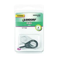 Jandorf 60782 Ring Terminal, 4 AWG Wire, 1/2 in Stud 