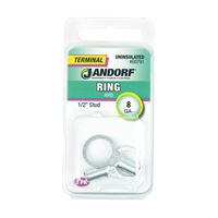 Jandorf 60791 Ring Terminal, 8 AWG Wire, 1/2 in Stud 