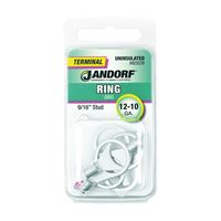 Jandorf 60839 Ring Terminal, 12 to 10 AWG Wire, 9/16 in Stud, Copper Contact 