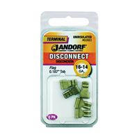 Jandorf 60883 Disconnect Terminal, 16 to 14 AWG Wire, Copper Contact, 5/PK 