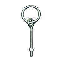 National Hardware 2061BC Series N220-632 Hitch Ring with Eye Bolt, 160 lb Working Load, 2 in ID Dia Ring, Steel, Zinc, 1/BAG 