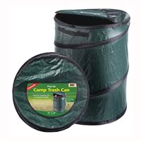 Coghlans 1219 Trash Can, 33 gal, Polyethylene, Green 