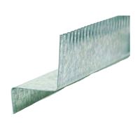 Amerimax 5651400120 Z-Bar Flashing, 10 ft L, 3/8 in W, Galvanized Steel, Pack of 50 