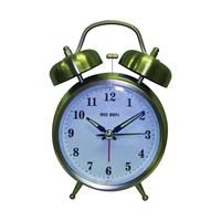 Westclox 70010 Alarm Clock, AA Battery, Nickel Case, Silver Case 