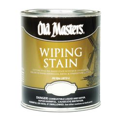 Old Masters 11304 Wiping Stain, Clear, Liquid, 1 qt, Can 