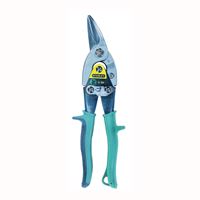 STANLEY FMHT73557 Aviation Snip, 12-1/2 in OAL, Right Cut, Steel Blade, Cushion-Grip Handle, Green Handle 
