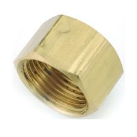 Anderson Metals 730081-06 Tube Cap, 3/8 in, Compression, Brass, Pack of 10 