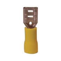 Gardner Bender 20-145F Disconnect Terminal, 600 V, 12 to 10 AWG Wire, 1/4 in Stud, Vinyl Insulation, Yellow, 16/PK 