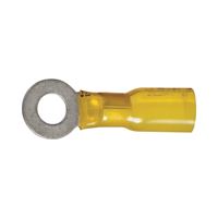 Gardner Bender Xtreme AMT-106 Ring Terminal, 600 V, 12 to 10 AWG Wire, #8 to 10 Stud, Nylon Insulation, Yellow 