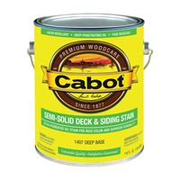 Cabot 140.0001407.007 Deck and Siding Stain, Natural Flat, Deep Base, Liquid, 1 gal, Pack of 4 