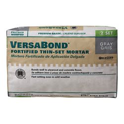 Custom VersaBond Flex Series MTSG50 Thin-Set Mortar, Gray, Powder, 50 lb, Bag 