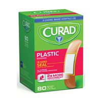 Curad CUR02278RB Adhesive Bandage, 3/4 in W, 3 in L, Plastic Bandage, 24/CS 