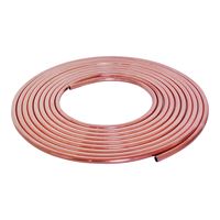 Streamline 1/4X60L Copper Tubing, 1/4 in, 60 ft L, Soft, Type L, Coil 