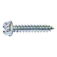 Midwest Fastener 02941 Screw, #10 Thread, 2 in L, Coarse Thread, Hex, Slotted Drive, Self-Tapping, Sharp Point, Steel 