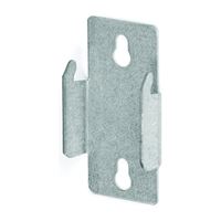 Kenney KN852 Double Curtain Rod Bracket, Zinc, Silver, Nail Mounting, Pack of 12 