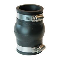 Fernco PXJ-150 Expansion Joint Coupling, 1-1/2 in, PVC, 4.3 psi Pressure 