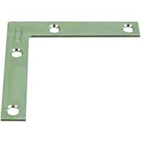 National Hardware 117BC Series N266-528 Corner Brace, 3 in L, 1/2 in W, 3 in H, Steel, Zinc, 0.07 Thick Material, Pack of 40 