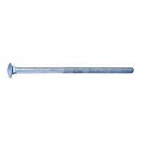 Midwest Fastener 05532 Carriage Bolt, 1/2-13 in Thread, NC Thread, 10 in OAL, 2 Grade 
