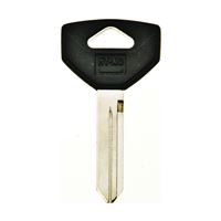 Hy-Ko 12005Y154 Key Blank, Brass/Plastic, Nickel, For: Chrysler, Dodge, Eagle, Jeep, Plymouth Vehicles, Pack of 5 