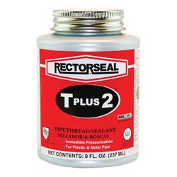 Rectorseal T Plus 2 Series 23551 Thread Sealant, 0.5 pt, Can, Paste, White 