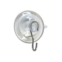 OOK 54402 Suction Cup, Plastic Base, Clear Base, 3 lb Working Load, Pack of 6 