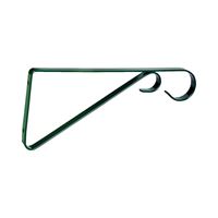 Landscapers Select GB0363L Hanging Plant Bracket, 9-5/8 L, Steel, Forest green, Wall Mount Mounting 