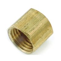 Anderson Metals 756108-04 Pipe Cap, 1/4 in, FIP, Brass, Yellow, 1000 psi Pressure 