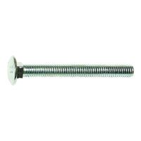 Midwest Fastener 01083 Carriage Bolt, 5/16-18 in Thread, NC Thread, 4 in OAL, Zinc, 2 Grade 