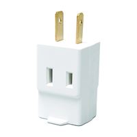 Eaton Wiring Devices BP4400W Outlet Tap, 2 -Pole, 15 A, 125 V, 3 -Outlet, NEMA: NEMA 1-15R, White, Pack of 5 
