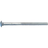 Midwest Fastener 53645 Carriage Bolt, 5/8-11 Thread, 10 in OAL, Galvanized, 15/PK 