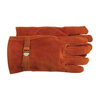 Boss 4071L Gloves, L, Keystone Thumb, Open Cuff, Cowhide Leather, Brown 