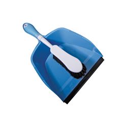 Quickie 410 Dustpan and Brush Set, Plastic/Poly Fiber, Pack of 6 