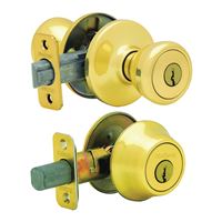 Kwikset 690T 3RCLRCSK6BX Combination Lockset, Knob Handle, Tylo Design, Polished Brass, 3 Grade, Pack of 6 