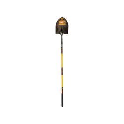 Structron S700 SpringFlex 49730 Shovel, 9-1/2 in W Blade, 14 ga Gauge, Steel Blade, Fiberglass Handle, Long Handle 