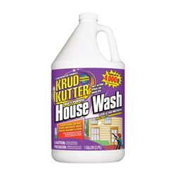 Krud Kutter HW012 House Wash Cleaner, 1 gal, Bottle, Liquid, Mild, Pack of 2 