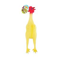 RuffinIt 80527-2 Dog Toy, L, Chicken, Rubber 