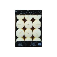 CANDLE-LITE 1276570 Scented Votive Candle, Creamy Vanilla Swirl Fragrance, Ivory Candle, 10 to 12 hr Burning, Pack of 12 