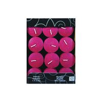 CANDLE-LITE 1276565 Scented Votive Candle, Juicy Black Cherries Fragrance, Burgundy Candle, 10 to 12 hr Burning, Pack of 12 