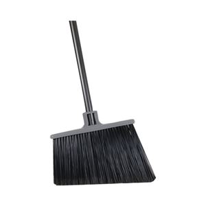 Quickie 754 Angle Broom, 15 in Sweep Face, Polypropylene Bristle, Steel Handle