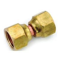 Anderson Metals 754070-04 Swivel Pipe Union, 1/4 in, Flare, Brass, 1400 psi Pressure, Pack of 5 