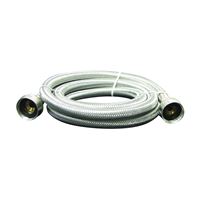 Plumb Pak PP22816 Washing Machine Discharge Hose, 3/4 in ID, 6 ft L, FGH x FGH, Stainless Steel 