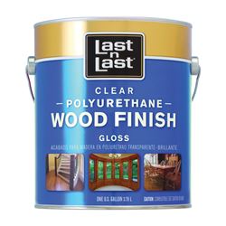 Last n Last 53501 Polyurethane Wood Finish, Gloss, Liquid, Clear, 1 gal, Can, Pack of 4 
