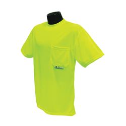 Radians ST11-NPGS-XL Safety T-Shirt, XL, Polyester, Green, Short Sleeve, Pullover 