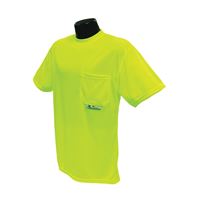 Radians ST11-NPGS-2X Safety T-Shirt, 2XL, Polyester, Green, Short Sleeve, Pullover 