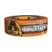Gorilla 105634 Duct Tape, 30 yd L, 1.88 in W, Polyethylene Backing, Silver 